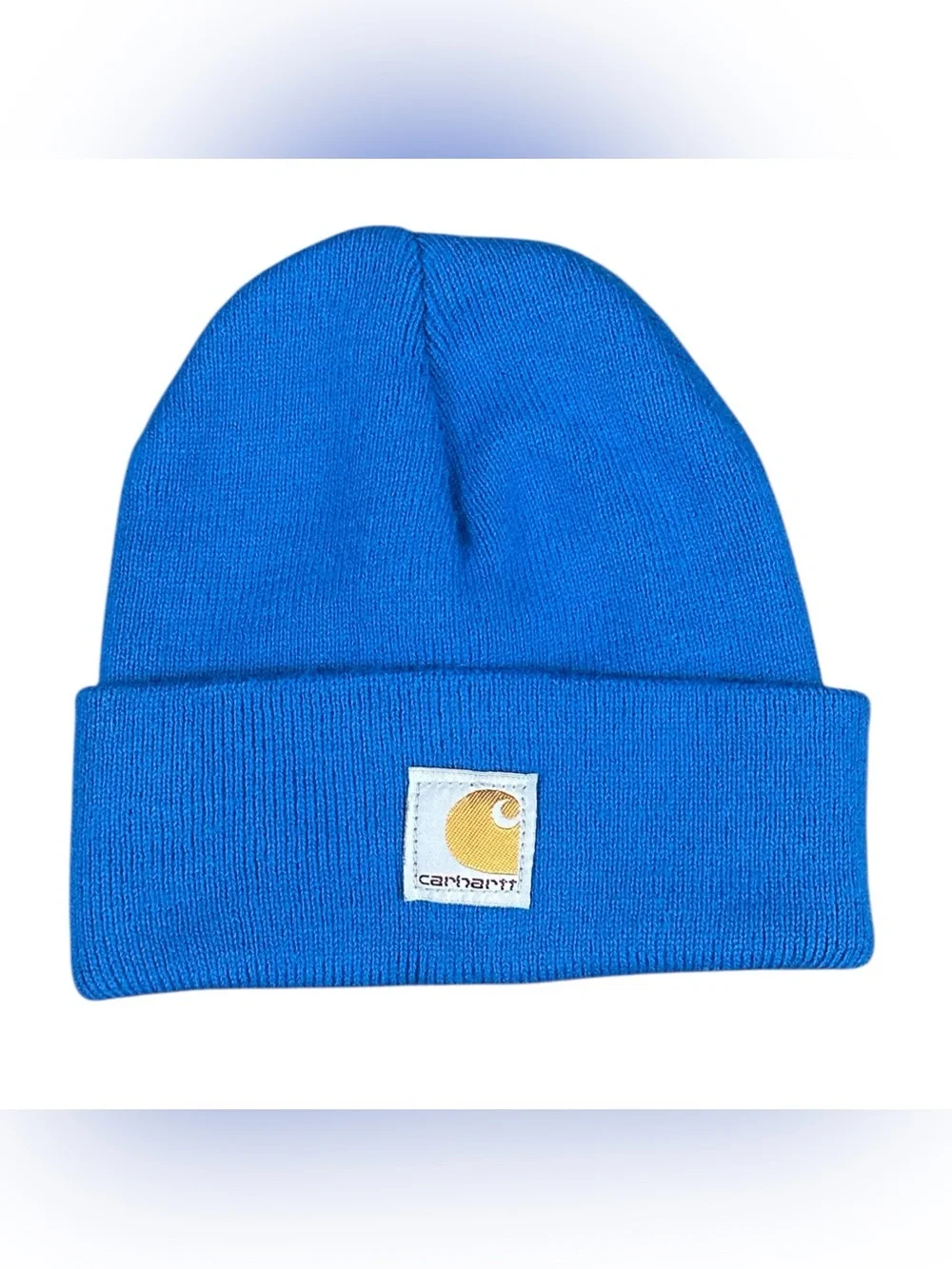 Carhartt Youth Acrylic Knit Beanie Hat Blue One Size